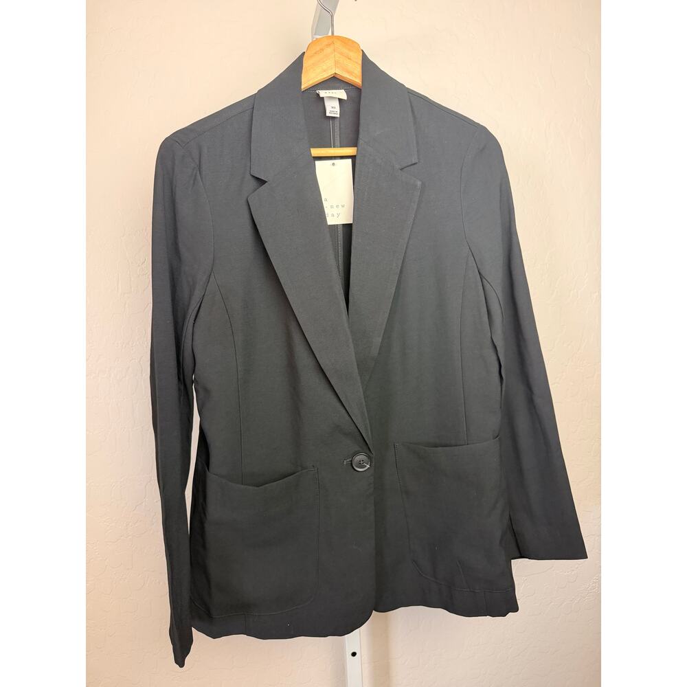 NWT A New Day Black One Button Blazer Jacket XS